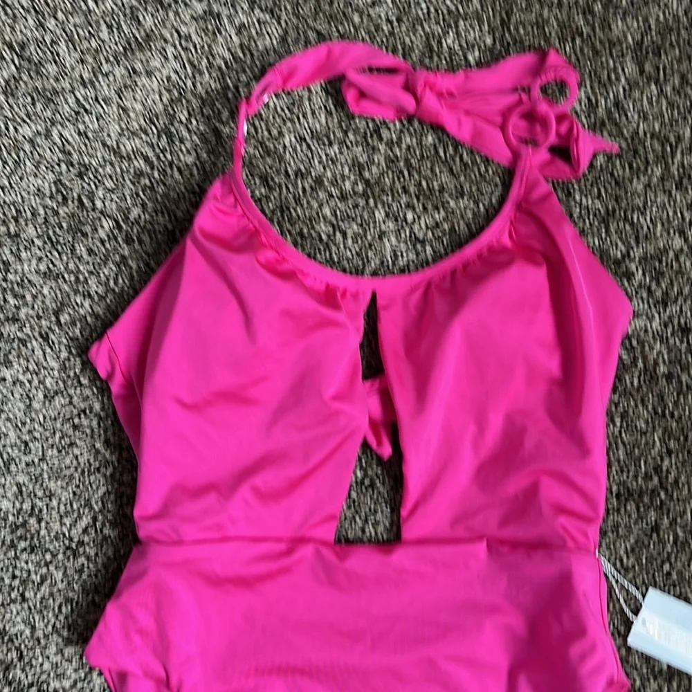 Trina Turk Monaco Pink Halterneck One-Piece, NWT_3